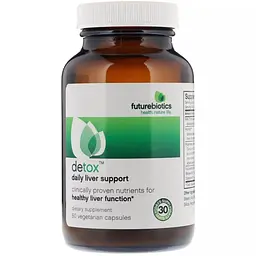 Очищення печінки щоденна підтримка FutureBiotics Detox 60 вегетаріанських капсул