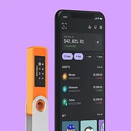 Апаратний гаманець для криптовалют Ledger Nano S Plus Orange BTC 2024 (LNSPOB2) - мініатюра 3