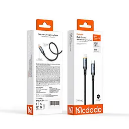 Кабель McDodo 36W USB-C to Lightning Auto Power Off PD Cable 1.2m Black - мініатюра 2