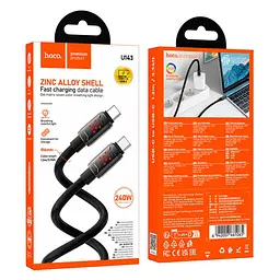 Кабель Type-C - Type-C HOCO U-143 240W PD3.1 charging data cable 1.2m - мініатюра 5