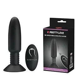 Анальна пробка - Pretty Love Beaded For Extra Pleasure Black - мініатюра 1