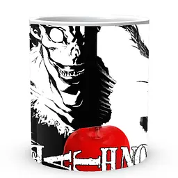 Кухоль GeekLand Death Note Рюк Чорно-білий З яблуком CP 03.380.555 330 мл білий - мініатюра 2