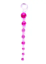 Анальний ланцюжок Jelly Anal 10 Beads Pink Boss Series 67-00084 98300