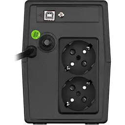 ДБЖ FSP iFP-600, 600ВА/360Вт, LCD, Schukox2. 230V/50Hz, USB, Black, - мініатюра 3