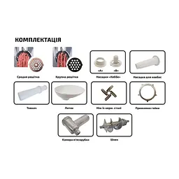 М'ясорубка Grunhelm AMG145W - мініатюра 6