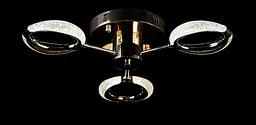 Люстра стельова LED Splendid Ray LT9861/3, 80W, золото, білий, сучасний стиль, з пультом, димер - мініатюра 4