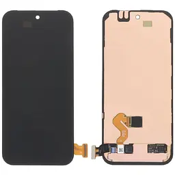 Дисплей Google Pixel 9 Pro чорний, OLED, PRC, з рамкою, зі шлейфом сканера відбитка пальця