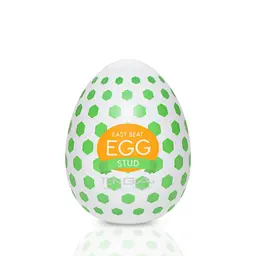 Мастурбатор-яйце Tenga Egg Stud з шестигранними виступами