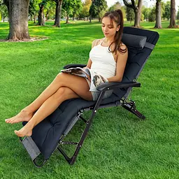 Розкладне крісло ліжко з подушкою Leobro Striped (LB-FCB-G1-STR) - мініатюра 2