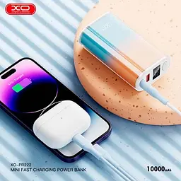 Зовнішній акумулятор XO PR222 QC22.5W PD20W 10000 mAh - мініатюра 3