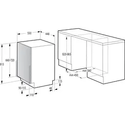 Посудомийна машина Gorenje GV561D10 вбудована - мініатюра 7