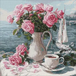 Алмазна мозаїка AMO «Ранкові троянди», 40x40 см (AMO8341)