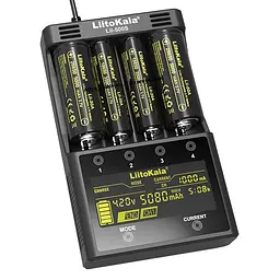 Зарядний пристрій Liitokala Lii-500S на 4 канали (для Ni-MH, Ni-CD, Li-Ion) з блоком живлення - мініатюра 2
