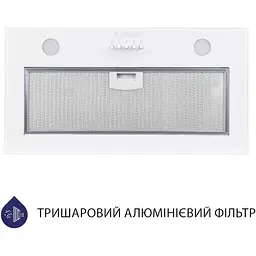 Витяжка Minola HBI 52621 WH Glass 700 LED - мініатюра 2