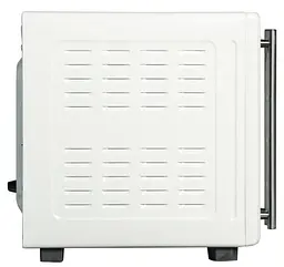 Електродуховка Liberton LEO-500 White, 1700W, 50л, подвійні розпашні дверцята, 6 режімів нагріву, конвекція, підсвітка, 70-250 °C, механічне керування, таймер, рожен, решітка, деко, лоток для крихт та жиру, тримач для дека, ТЕРМОРУКАВИЦЯ У ПОДАРУНОК - мініатюра 5