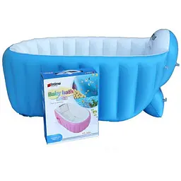 Надувна ванночка дитяча Intime Baby Bath Tub - портативна складна надувна ванна для немовлят та дітей до 4 років - мініатюра 5