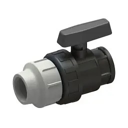 Кран кульовий COS ПЕ затискач c внутрішньою різьбою 32х1" 30412