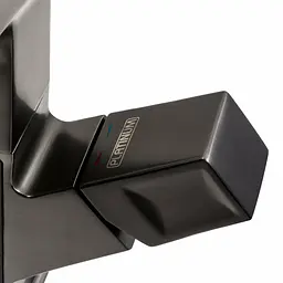 Змішувач для кухні Platinum с висувним виливом та індикатором A231 чорний - мініатюра 2