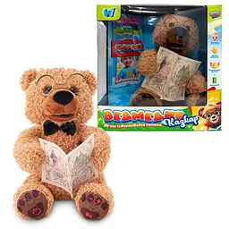 Ведмедик-казкар WToys українська озвучка, 15 казок, 5 карток