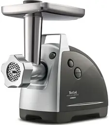 Tefal М'ясорубка HV8 Successor, 2200Вт, 4.5кг/хв, 3 решітки, насадка для ковбас, кеббе, 4 терки, пластик/метал, чорний