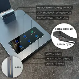 Світильник настільний LED HILTON 10W 3000-6500К сірий металік Violux ( 530601 ) - мініатюра 3