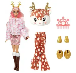 Лялька Barbie Cutie Reveal Зимовий блиск у костюмі оленя, 30 см (HJL61) - мініатюра 3