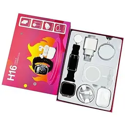 Смарт-годинник Fendior H16+TWS+Powerbank+Charge Black - мініатюра 5