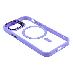 Чохол із підставкою MagSafe TPU PC Metal Stand Case and Camera Lenses Apple iPhone 15 Purple - мініатюра 3