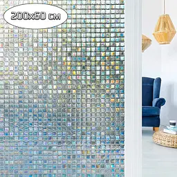Плівка самоклеюча Mosaika PVC 200×60 см, декоративна, прозора, для вікон з візерунком - мініатюра 2
