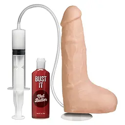 Фалоімітатор Doc Johnson The Realistic Cock ULTRASKYN Squirting 9,5 Inch Vanilla