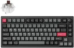 Клавіатура механічна P1 Pro 84Key, Keychron Super Brown, WL/BT/USB-A, QMK/VIA, Hot-Swap, EN Lemokey teh0013904