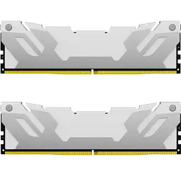 Модуль пам'яті для комп'ютера DDR5 32GB (2x16GB) 7600 MHz Renegade White XMP Kingston Fury (ex.HyperX) (KF576C38RWK2-32) - мініатюра 2
