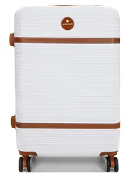 Валіза середня M ABS-пластик Worldline Airtex 629 67×45×27см 74л Білий - мініатюра 3