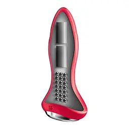 Satisfyer Rotator Plug 1+ - Анальна смарт-пробка, 12.8х3.8 см, червона - мініатюра 3