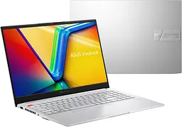 Ноутбук ASUS Vivobook Pro 15 K6502VV-MA024 15.6' 2.8K OLED, Intel i9-13900H, 16GB, F1TB, NVD4060-8, noOS, Сріблястий (90NB1122-M000U0) - мініатюра 2