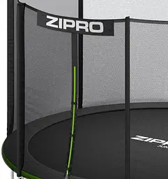 Батут із внутрішньою сіткою Zipro Jump Pro 14 футів 435 см чорно-зелений (5902659840745) - мініатюра 2