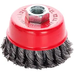 Корщітка APRO для болгарки УШМ дротяна щітка чашкова 75 мм x М14 830439