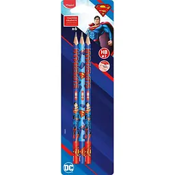 Набір графітових олівців Maped Superman HB 6 шт. (MP850833)