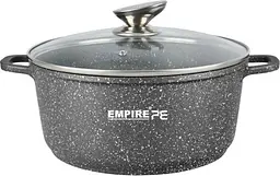 Каструля з кришкою Empire Грей EM-7343 28 см 6.5 л сіра