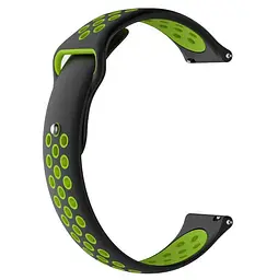 Спортивний ремінець Primo Perfor Sport для Garmin Vivoactive 3/Vivomove HR/Forerunner 245/645 Black Green - мініатюра 2