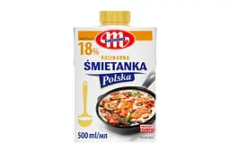 Вершки 18% ТМ "Mlekovita", 500 г