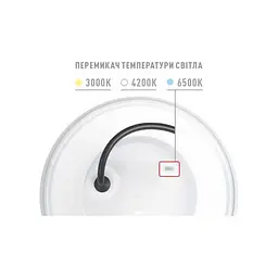 Фасадний світлодіодний світильник MAXUS MWL 15W 3CCT IP65 WH Circle - мініатюра 3