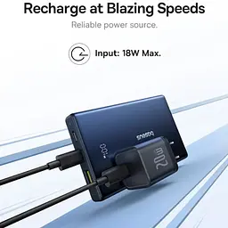 УМБ Baseus 10000mAh PicoGo 20W PD,QC,USB-A, 2xUSB-C Black - мініатюра 8