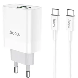 Комплект зарядний набір Hoco C80A Type-C to Type-C cable Rapido 2 порти 1 USB і 1 Type-C - мініатюра 3