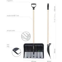 Лопата для прибирання снігу Prosperplast Noname 47 ECO 47х126 см - мініатюра 2