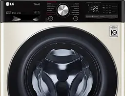 Пральна машина LG з фронтальним завантаженням F2V5HS9B, 7кг, 1200, A+++-20%, Пар, глибина 45см, Дисплей, Інвертор, Бежевий (F2V5HS9B) - мініатюра 8