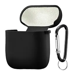 Чохол Silicone Case 2,5mm with microfiber for AirPods 1/2 Black