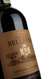 Вино Les Grands Chais de France Chateau Bellevue Bordeaux Superior, червоне, сухе, 13,5%, 0,75 л - мініатюра 3