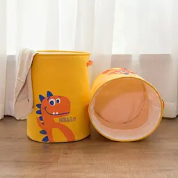 Кошик для іграшок 35х45 см Dino жовтий
