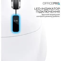 Мишка OfficePro (M398W) Wireless/Bluetooth White (M398W) - мініатюра 8